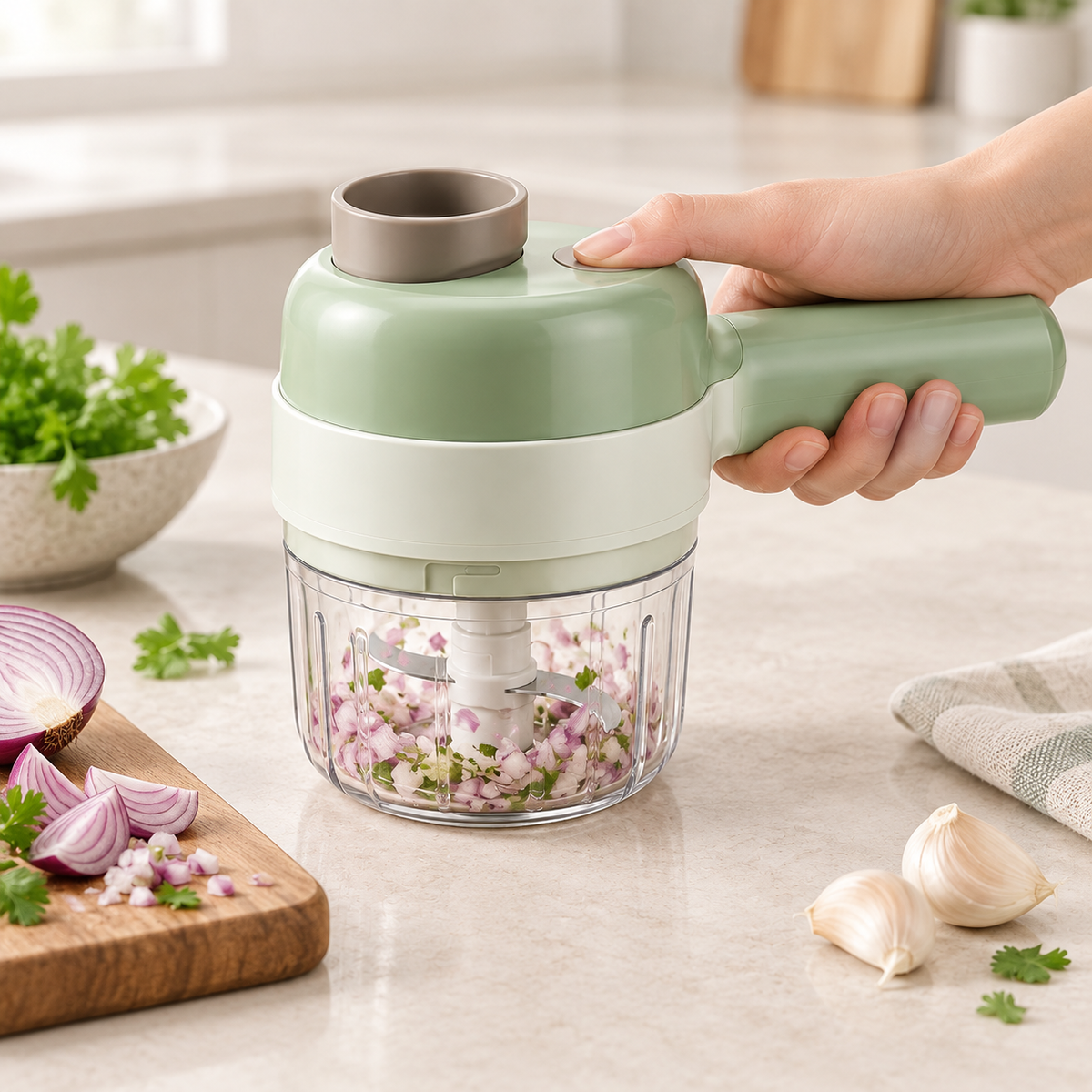 4-in-1 Cordless Food Processor