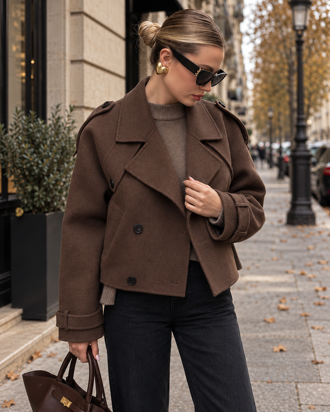 Camille | Cropped Double-Breasted Jacket