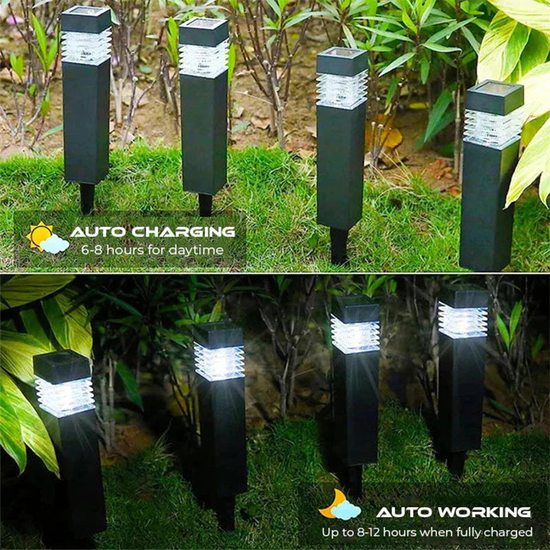 ☀️ 50% OFF NOW! 💡 Solar Outdoor Garden Lights Waterproof Square Ground Plug Pathway Lawn Lights for Yard and Landscape Decoration